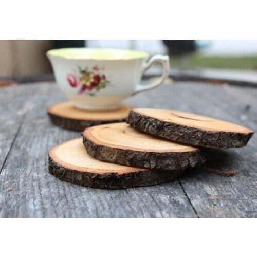 Trend 2021 Oldwooddesign 4'Lü Natural Billet Coaster посуда для кухни наборы set kitchen vaisselle platos