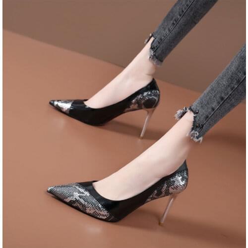 Sexy High Heels Shoes Woman PumpsSilver High Heels Shoes Woman Ladies Wedding Party Shoes