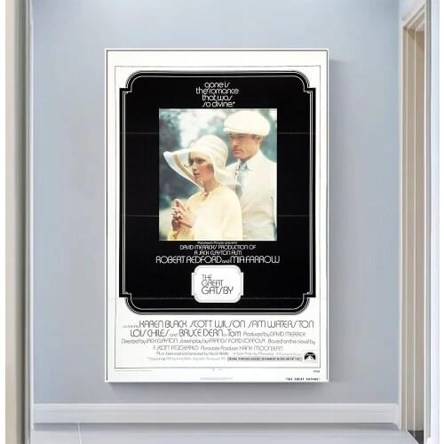 V0935 The Great Gatsby Vintage Classic Movie Wall Silk Cloth HD Poster Art Home Decoration Gift