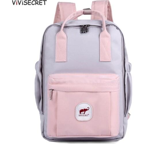 ViViSECRET New Women Backpack Printing Bag for Women Big Laptop School Backpack for College Student Travel Bag Mochila Bagpack