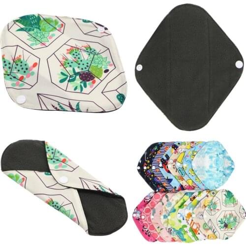 Women sanitary napkin cloth reusable sanitary pads heavy sanitary washable pads bamboo towel mestrual pads