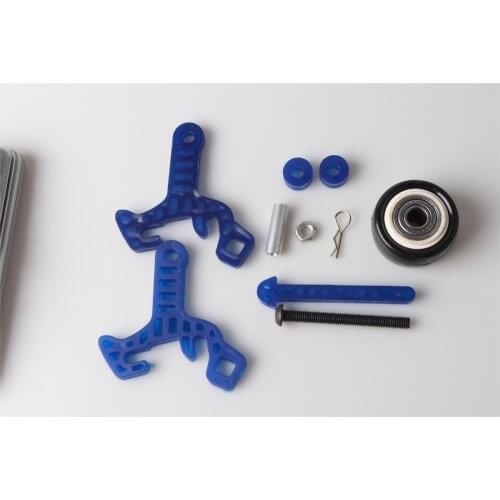 1 Set of Plastic + Metal High Speed Wheelie Bar Anti-roll Wheel for HSP 94108 94111 94188 110 Scale RC monster Car Accessory