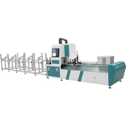 1kw 1.5kw 2000w 3000w Simple automatic loading CNC Fiber Laser Metal Round Tube Cutter Machine Price
