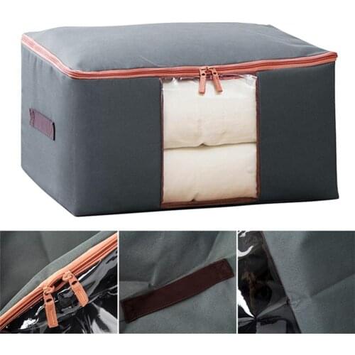 1pc Large-capacity window washable household Oxford cloth quilt storage bag waterproof container clothes socks rack
