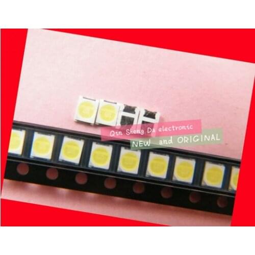 100PCS/Lot Jufei 3528 SMD LED 2835 6V Cool white 96LM For LCD Backlight LED Beads NEW
