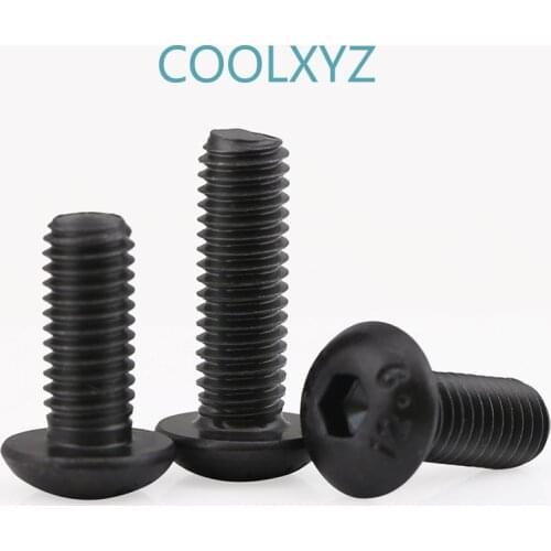 Class 12.9 hexagonal screw inner hexagonal screw disc head hexagonal screw cup screw M3M4M5M6M8 20PCS