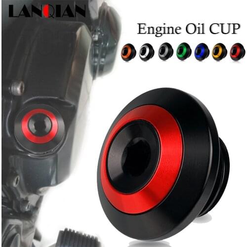 M20.2.5 Motorcycle Accessories CNC Oil Filter Cup Plug Cover Screw Engine Oil Fill Drain Cap For DUCATI 748 749 DARK 916 996 999