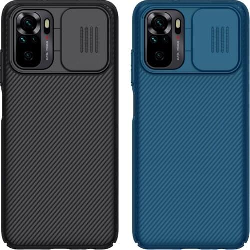 Nillkin for Xiaomi Redmi Note 10 4G case with camera protection Pro Slide Cover Protect Camera Lens Back Case