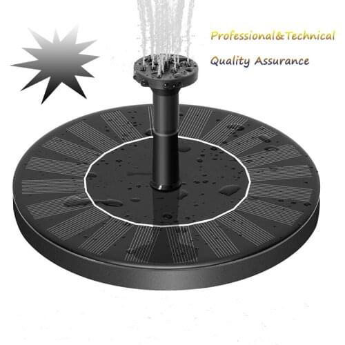 Solar Powered Fountain Garden Pool Pond Decoration Solar Panel Floating Fountain Water Pump Outdoor Bird Bath Fountain