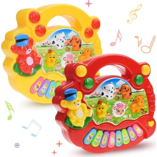 Farm Cute Animal Sounds Children Piano Music Toys Musical Animalsvocal Keyboard Piano Babies Children Playing Musical Instrument