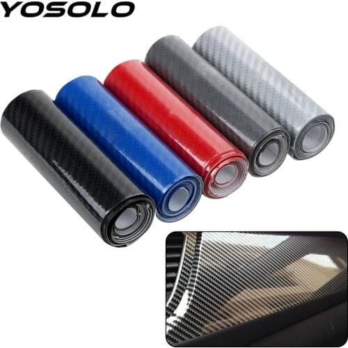 YOSOLO 10X152cm High Glossy Carbon Fiber Car Film Wrap Motorcycle Car Vinyl Film DIY 5D Interior Sticker Decals Accessories