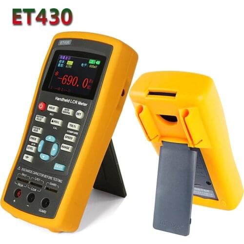 ET430 Multifunction Handheld Capacitance Meter LCR Meter DCR Mode Insolution Resistance Meter With 2.8”TFT LCD Screen ET431