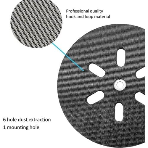 6 Inch 150mm Sander Backing Pad Hook And Loop For BOSCH GEX150,GEX TURBO,PEX420