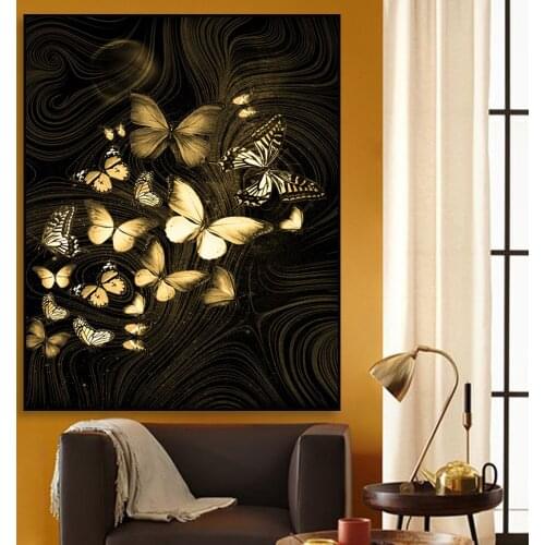 Wall Art Butterfly Canvas Painting Nordic Classic Posters And Prints Wall Picture For Living Room Decoration Modern Home Decor