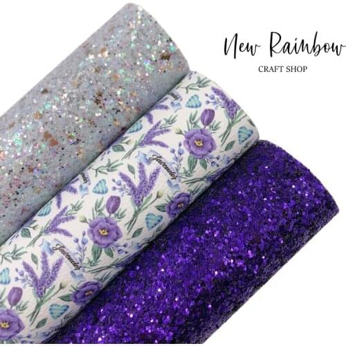 New Rainbow 22x30cm/A4 Beautiful Purple Lavender Bundle Faux Leather For Hair Bows, Baby Shoes, Purses, Crafts, DIY Handmade