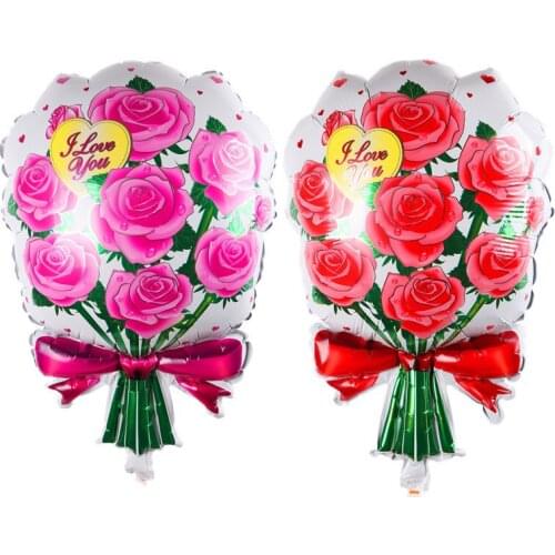 New rose BALLOON Birthday Party toy cartoon wedding foil balloon wholesale