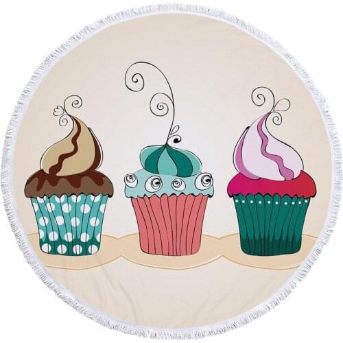 Biscuit cake pattern Towel Beach cover up spa Large beach towel beach towel Bath towels miraculous For home large beach towels