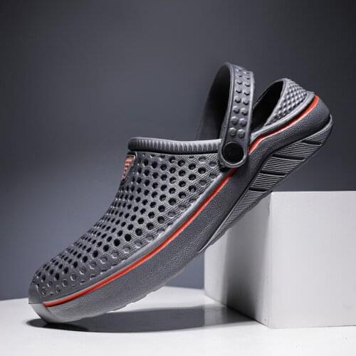 Summer Sandals for Men 2021 New Fashion Breathable Solid Color Beach Shoes Non Slip Soft Comfortable Men Shoes