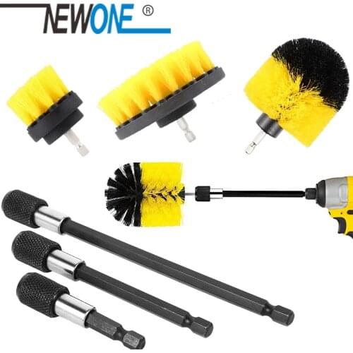 NEWONE Power Scrubber Brush Drill Brush Clean with Extender For Bathroom Kitchen Tub Tile Surfaces Fast and Clean
