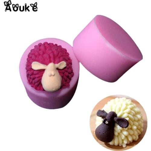 Sheep Embossed Silicone Cake Mold Fondant Decorating Tools Biscuits Chocolate Baking Tool DIY Kitchen Cookware