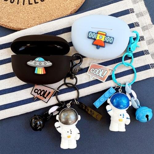 Cute Astronaut Spaceman Silicone Case for OPPO Enco X TWS Case Biuetooth Earphone Cover Headphone Accessories Headset Box Bag