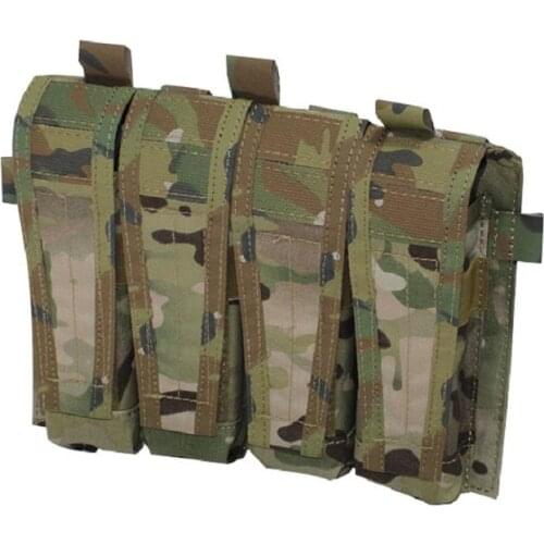 Tactical Vest Quadruple Magazine Pouch System Magazine Ammo Clip Bags Holder Pocket
