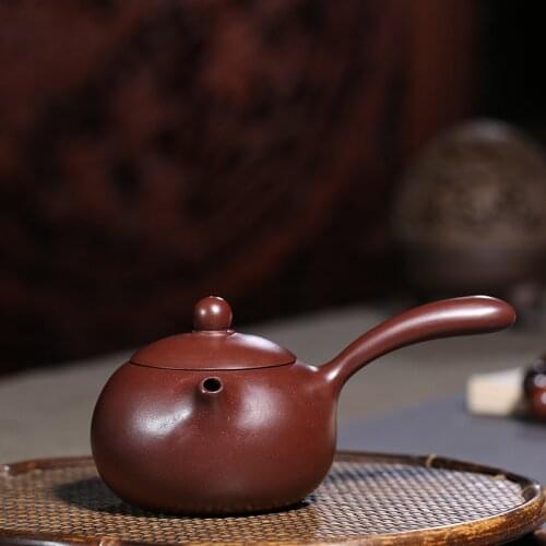 Yixing Purple Sand Pot Hand-made Ore Mine Purple Zhumud Tangyu Xishi Pot Kungfu Teapot Teapot Gift Wholesale