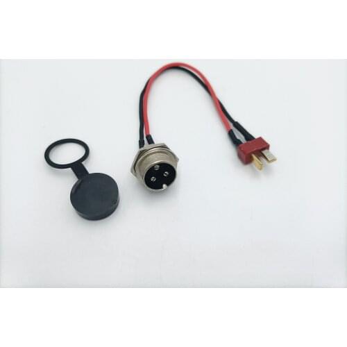 10 inch Scooter Power Charger T-head Charging Port Plug for KUGOO M4 M4 PRO Electric Scooter Replacement Accessories