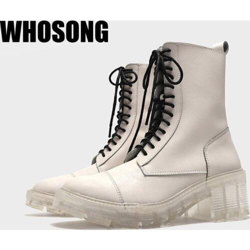 Winter Women Motorcycle Boots Ladies Real Leather Shoes Woman Black Ankle Boots Female Warm Brand Boots Girls Fashion Botas New