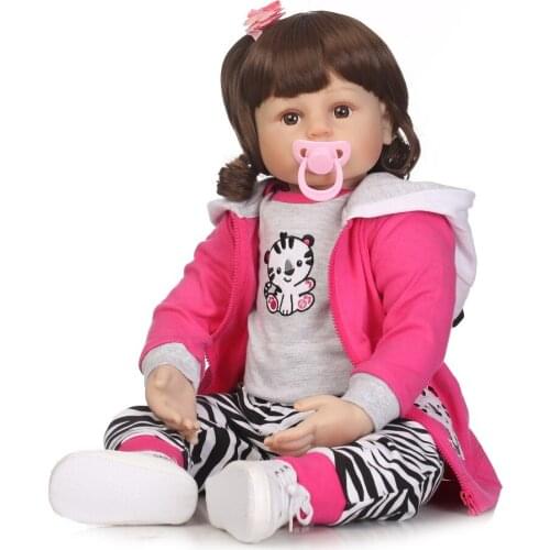 58cm NPK lifelike soft lovely soft silicone bebe modeling reborn baby lifelike dolls for kids Christmas Gift toys menina toy