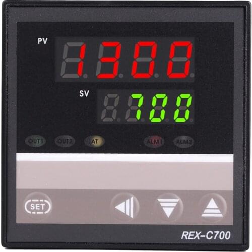 72*72mm SSR Output Size 220V AC Oven Temperature Controller RKC Thermocouple PT100 Input REX-C700