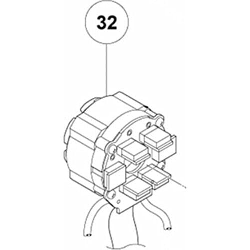 AC220V-230V WIRING SET 335954 Stator Field for Hitachi DV14DBEL DS14DBEL