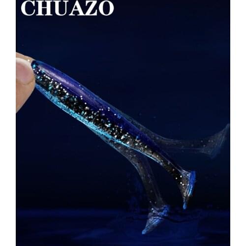 CHUAZO 10pcs/Lot Soft Lures Silicone Bait Goods For Fishing Sea Fishing Pva Swimbait Wobblers Artificial Tackle