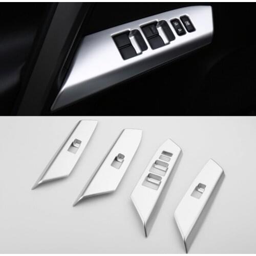 For Toyota RAV4 2013 2014 2015 2016 2017 ABS Door Window Lifter Regulator Armrest Button Knob Accessories Trim Auto Cover