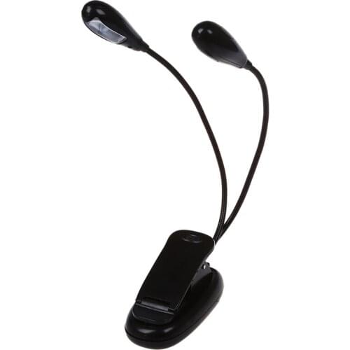 Mini Flexible Lamp 4 Led Clip-On Desk Piano Score