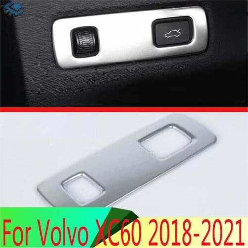 For Volvo XC60 2018 2019 ABS Chrome Head Light Switch Button Control Panel Cover Trim Bezel