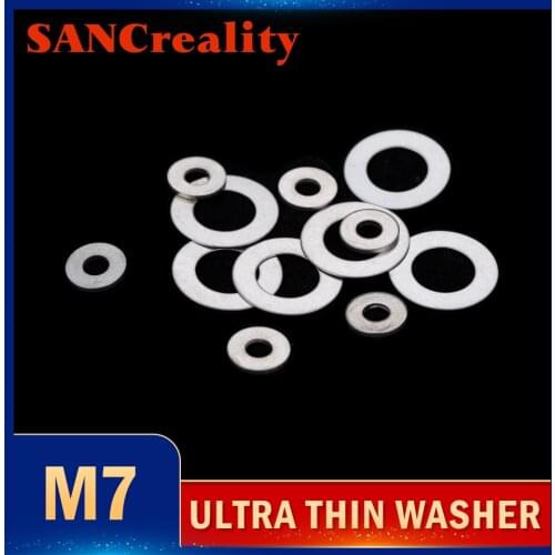 M3 M4 M5 M6 M7 M8 M9 M10 Stainless steel Flat Washer Ultra thin gasket Ultra-thin shim Thickness 0.1 0.2 0.3 0.5 1