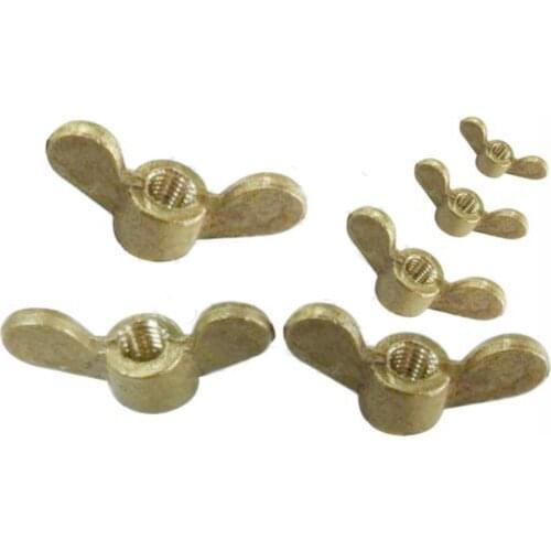 M4*0.7 M5*0.8 M6*1.0 M8*1.25 M10*1.5 M12*1.75 Brass Wing Nuts Thumb Butterfly