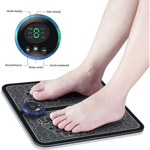 Tens fisioterapia foot massager mat massageador pes muscular Electric EMS Health Care relaxation terapia fisica massage salud