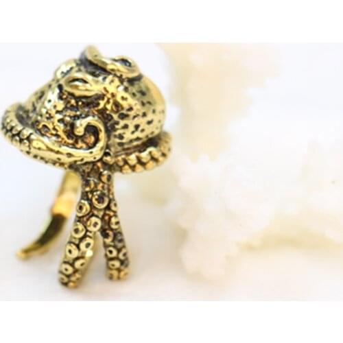 Fashion punk style octopus ring, Trendy animal ring designed for men