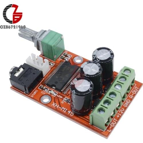 24W 12V 1.5A 2CH Digital Power Amplifier Board YDA138-E Class D 12W+12W Dual Channel Audio Amplifier Board for Speaker Subwoofer
