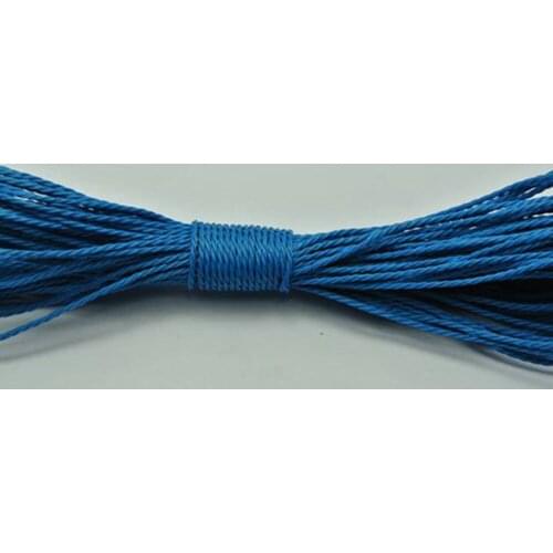 50 Meters Turquoise Blue Waxed Polyester Twisted Cord String Thread Line 1mm