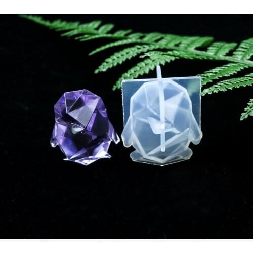 Crystal Epoxy Resin Mold 3D Penguin Pendant Casting Silicone Mould DIY Crafts Jewelry Decorations Making Tools