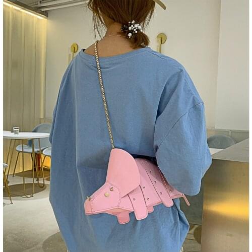 Cute Individuality Dinosaur Bag for Women 2021 New Fashion Rivet Shoulder Bag Luxury Design Zipper Teenage Girl Crossbody Party