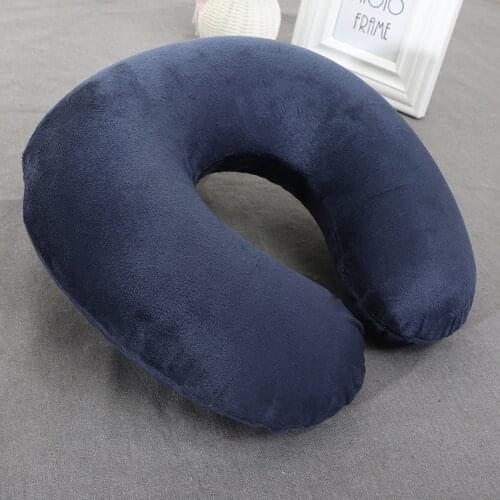 1PC Memory U Shaped Travel Air Pillow Neck Support Head Rest Cushion Gift Comfortable Pillows For travel/daily relax