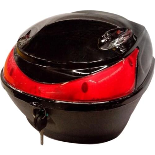 Large Capacity Replacement Trunk Lock Storage Case for Motorcycle Scooter (Black)