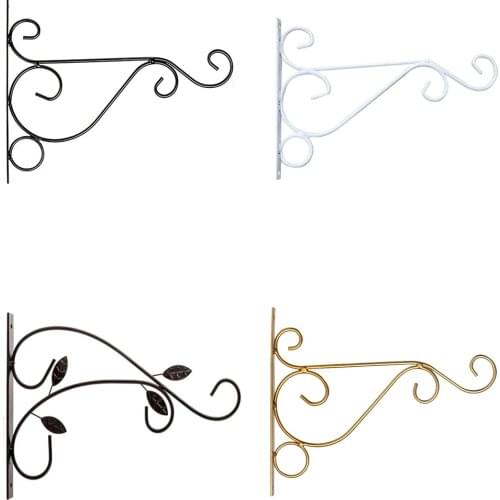 1PC Hanging Plants Bracket European Style Wall Planter Hooks Flower Pot Iron Lanterns Hanger for Garden Outdoor Indoor Patio