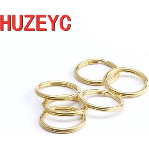 100pcs/Lot Stainless Steel Hole Key Ring Key Chain 10/15/20/25/30/35mm Steel Color Round Split Cute Keychain Loop Hoop Wholesale