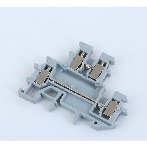 20pcs 2.5mm Double-layer Fast Terminal Block UKK2.5 Phonex Type 24A/500V MBKKB-2.5 Din Module Thin Wiring Connector