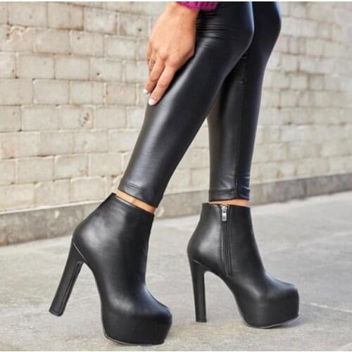 2020 Winter Fashion Women Hand Made Pointed Toe Elastic Ankle Boots Heels Shoes Autumn Winter Female Socks Original Leather